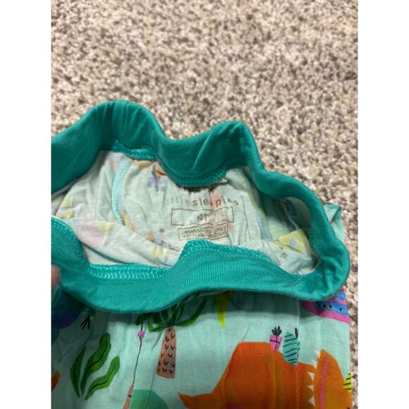Little Sleepies Prehistoric Party 2 Piece BAMBOO Set: Long sleeve top&pants, 4T - Picture 3 of 5